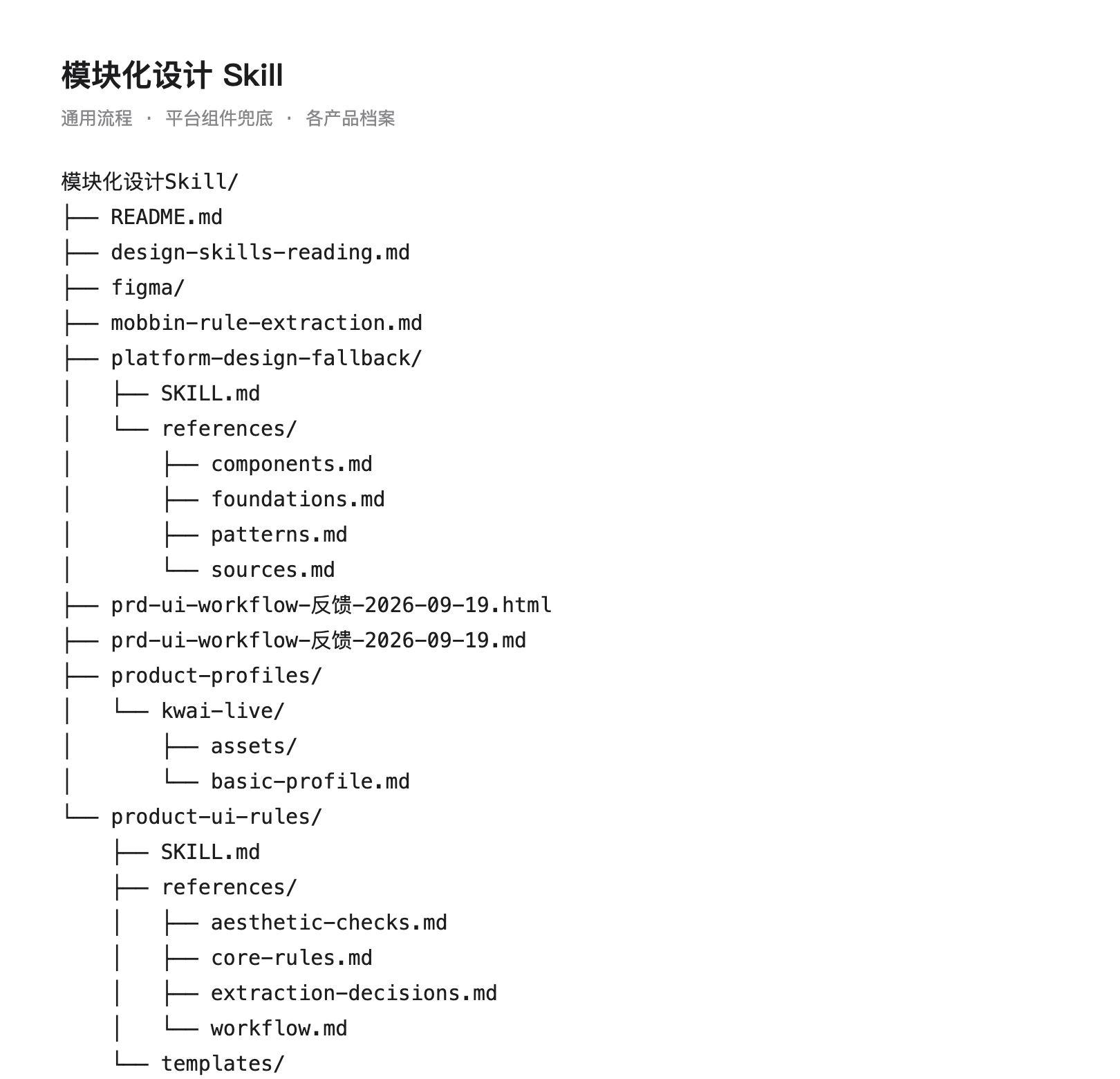 拆开后的目录